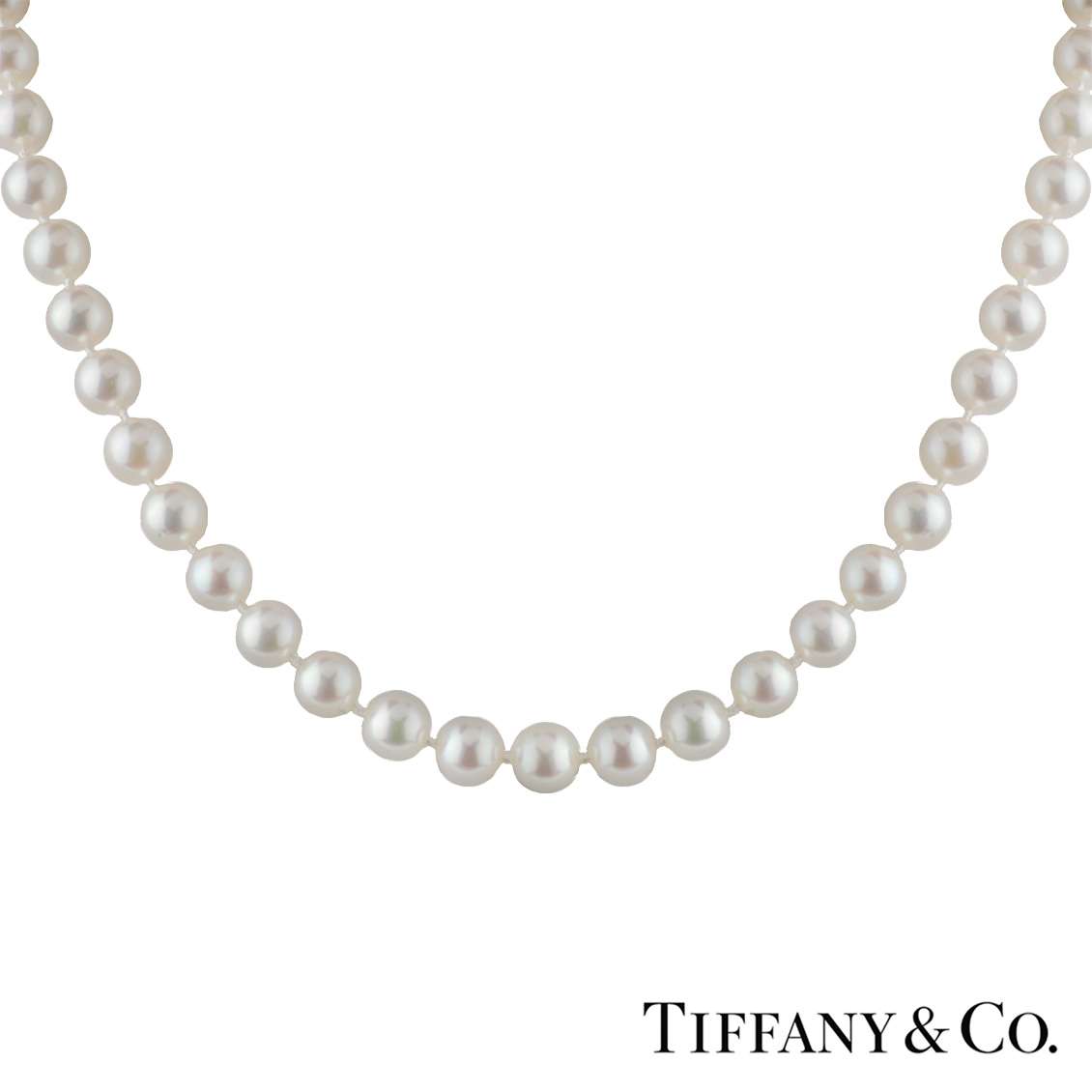 Tiffany signature on sale pearl necklace